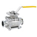 Sanitary Valves,3 piece,MD-928TC, 3 Sanitary Ball Valves , Tube Bore, Clamp End